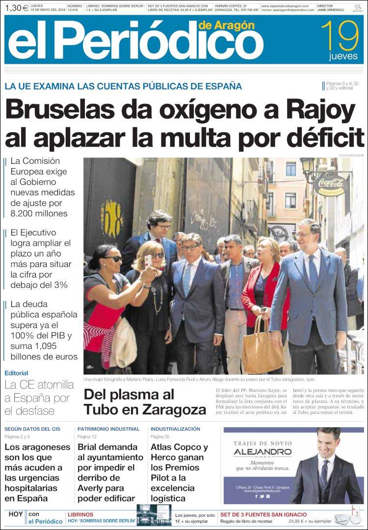 Rajoy en el Tubo de Zaragoza