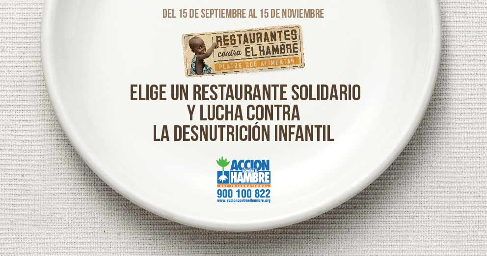 Acción contra el Hambre busca restaurantes solidarios en Zaragoza