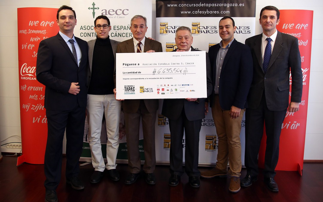 La Asociación de Cafés y Bares dona 6.635,50 euros para luchar contra el cáncer