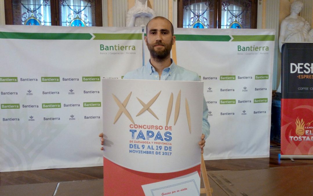 Jorge Malo Muniesa, ganador del cartel del Concurso de Tapas de Zaragoza