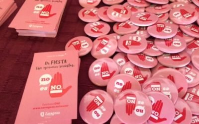 Los bares de Zaragoza ya pueden solicitar las servilletas contra las agresiones sexistas para las Fiestas del Pilar