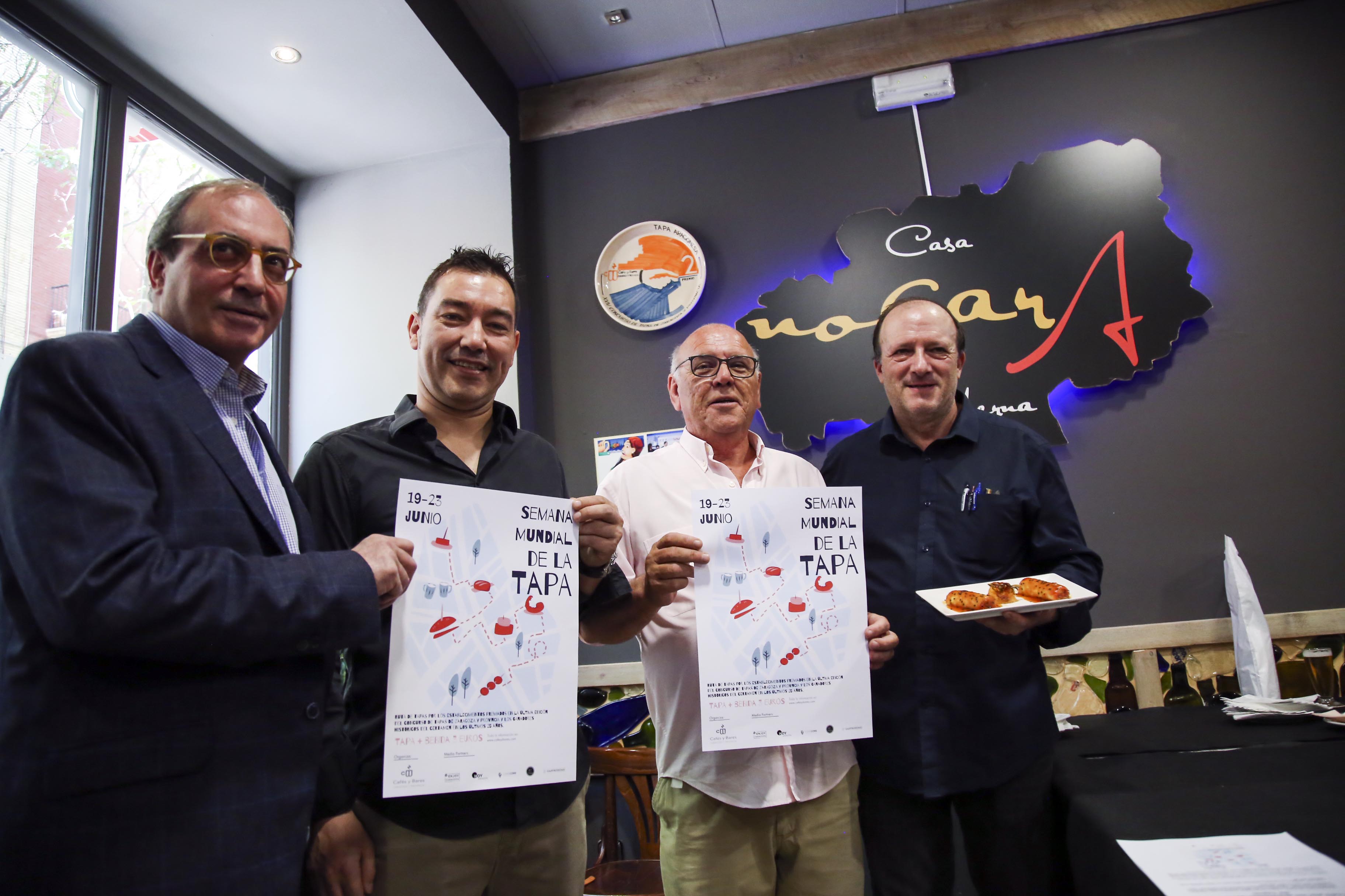 Zaragoza se suma al Día Mundial de la Tapa con una ruta por los premiados  del Concurso de Tapas - Cafés y Bares de Zaragoza