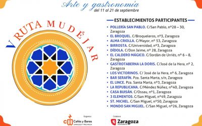 Zaragoza celebra la V Ruta de la Tapa Mudéjar con 15 establecimientos y visitas guiadas gratuitas